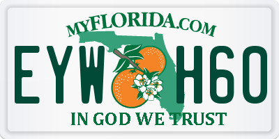 FL license plate EYWH60