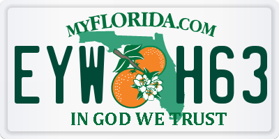 FL license plate EYWH63