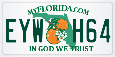 FL license plate EYWH64