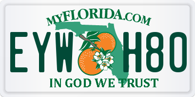FL license plate EYWH80