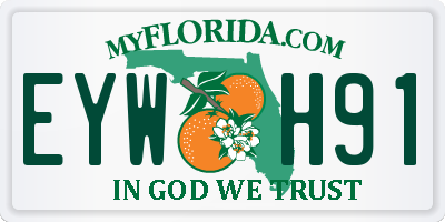 FL license plate EYWH91