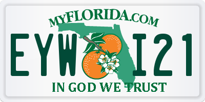 FL license plate EYWI21