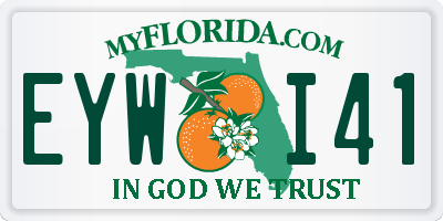 FL license plate EYWI41
