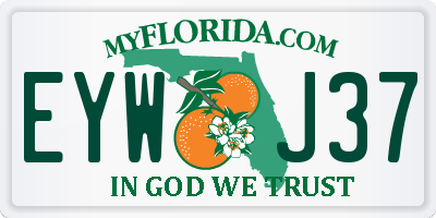 FL license plate EYWJ37