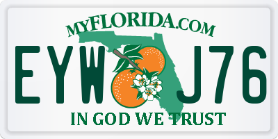 FL license plate EYWJ76