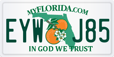 FL license plate EYWJ85