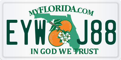 FL license plate EYWJ88