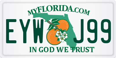 FL license plate EYWJ99