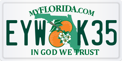 FL license plate EYWK35