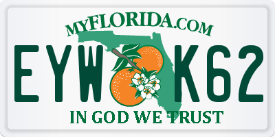 FL license plate EYWK62