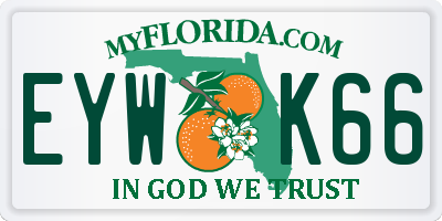 FL license plate EYWK66
