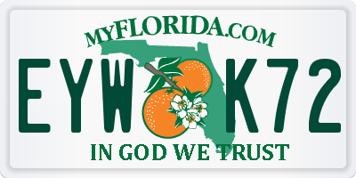 FL license plate EYWK72