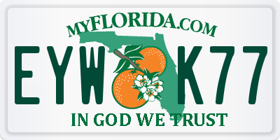 FL license plate EYWK77