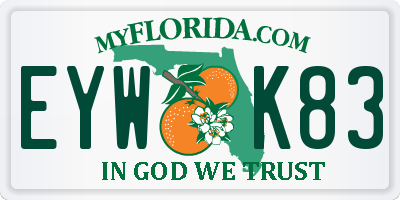 FL license plate EYWK83