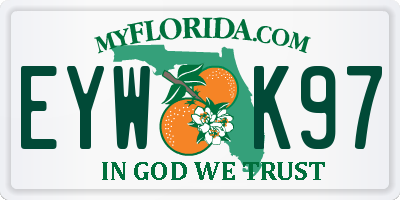 FL license plate EYWK97