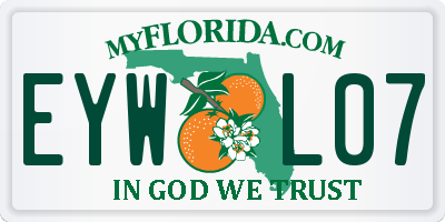 FL license plate EYWL07