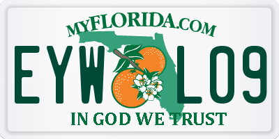 FL license plate EYWL09