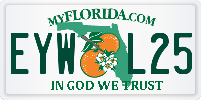 FL license plate EYWL25
