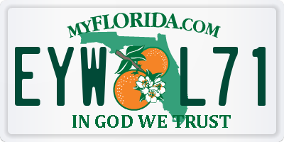 FL license plate EYWL71