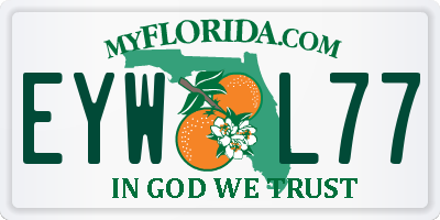 FL license plate EYWL77