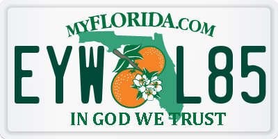 FL license plate EYWL85