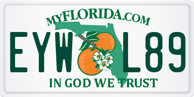 FL license plate EYWL89