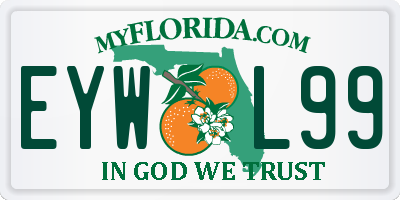FL license plate EYWL99