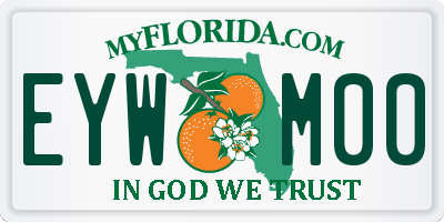 FL license plate EYWM00