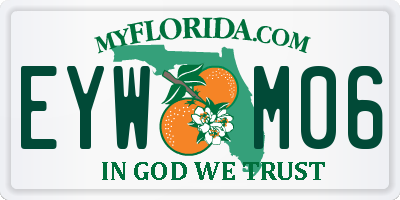 FL license plate EYWM06