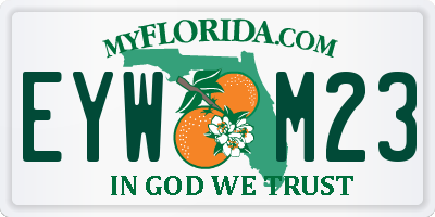 FL license plate EYWM23