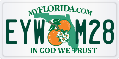FL license plate EYWM28