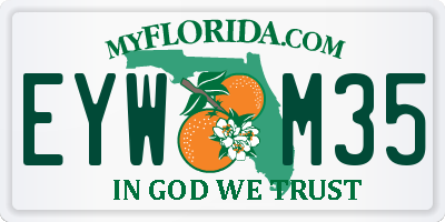 FL license plate EYWM35