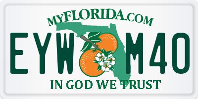 FL license plate EYWM40