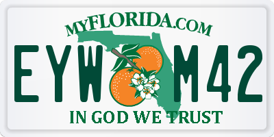 FL license plate EYWM42