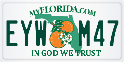 FL license plate EYWM47