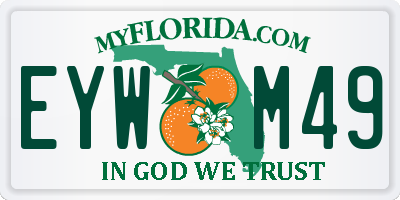 FL license plate EYWM49