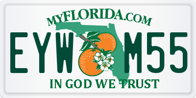 FL license plate EYWM55