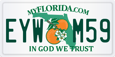FL license plate EYWM59