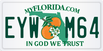 FL license plate EYWM64