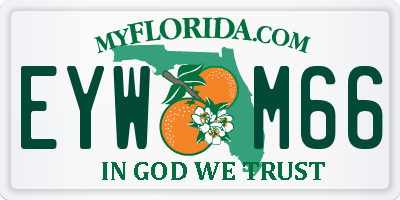 FL license plate EYWM66