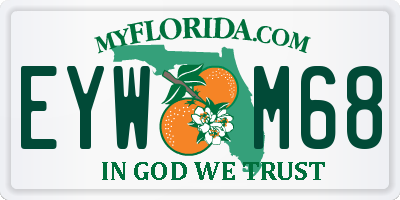 FL license plate EYWM68