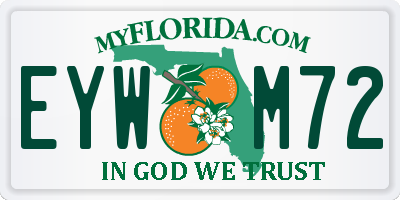 FL license plate EYWM72