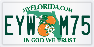 FL license plate EYWM75