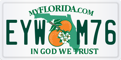 FL license plate EYWM76