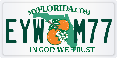 FL license plate EYWM77