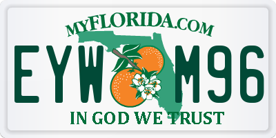 FL license plate EYWM96
