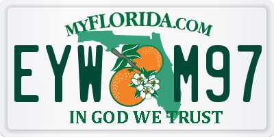 FL license plate EYWM97