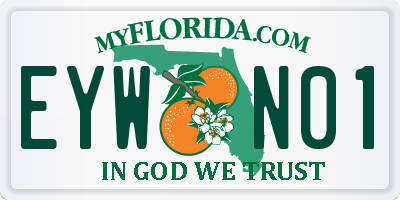 FL license plate EYWN01
