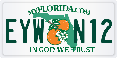 FL license plate EYWN12