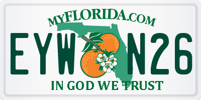 FL license plate EYWN26